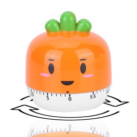 Kitchen Timer,60 Minute Egg Timer,Cartoon Lovely Carrot Kitchen Timer,Mechanical Kitchen Timer,Kitchen Timer Manual,Kitchen Cooking Timers Countdown Timer Alarm Clock for Baking,Learning