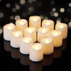 5plots 12-Pack Flameless Candles with Timer, Realistic 3D Flickering Votive