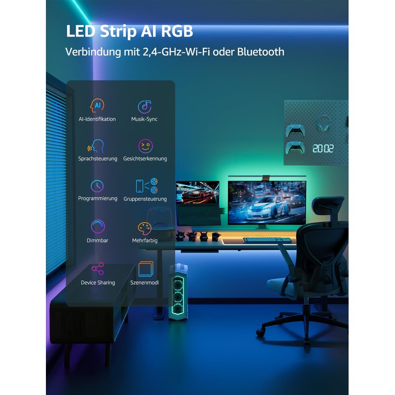 Lepro AI LED Strip SE1, 10 m Smart LED Strip