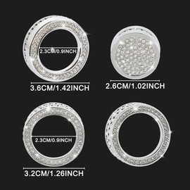 TOMALL Bling AC Knob Cover Compatible with Toyota Camry 2018 2019 2020 Center Console AC Air Conditioning Knob Button Cover Climate Control Button Trim Sound Volume Audio Cap Function Cover Decoration