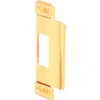 Prime-Line Products U 9495 Adjustable Door Strike, Brass Plated