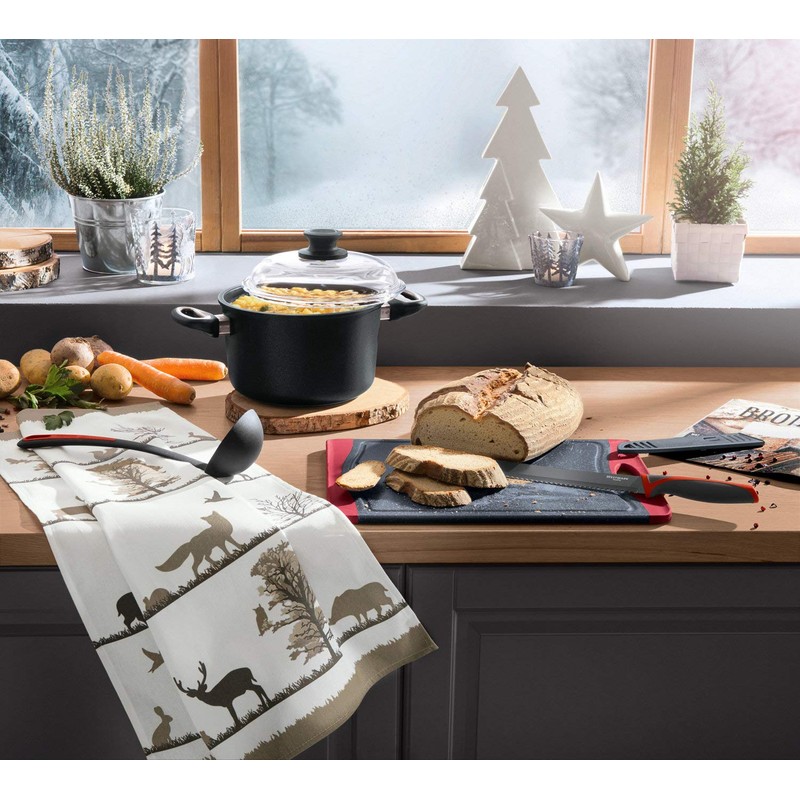 Erwin Müller Tea Towel Pack of Woodland Design Cotton, 50x70