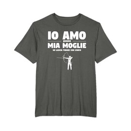 Citazione Di Tiro Con L'arco Divertente Per Arciere Marito Maglietta