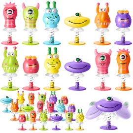 CHmiss 18 pieces monster jumping toys, monster jumping toys for boys, jumping monsters, children, toys, birthday gifts (random colours)