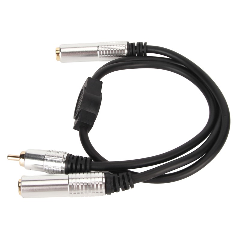 6.35mm Female to 6.35mm Female RCA Cable Gold Plated Sound