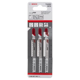 BOSCH T-102D/3 Jigsaw Blades for General Plastics 3-Piece Set