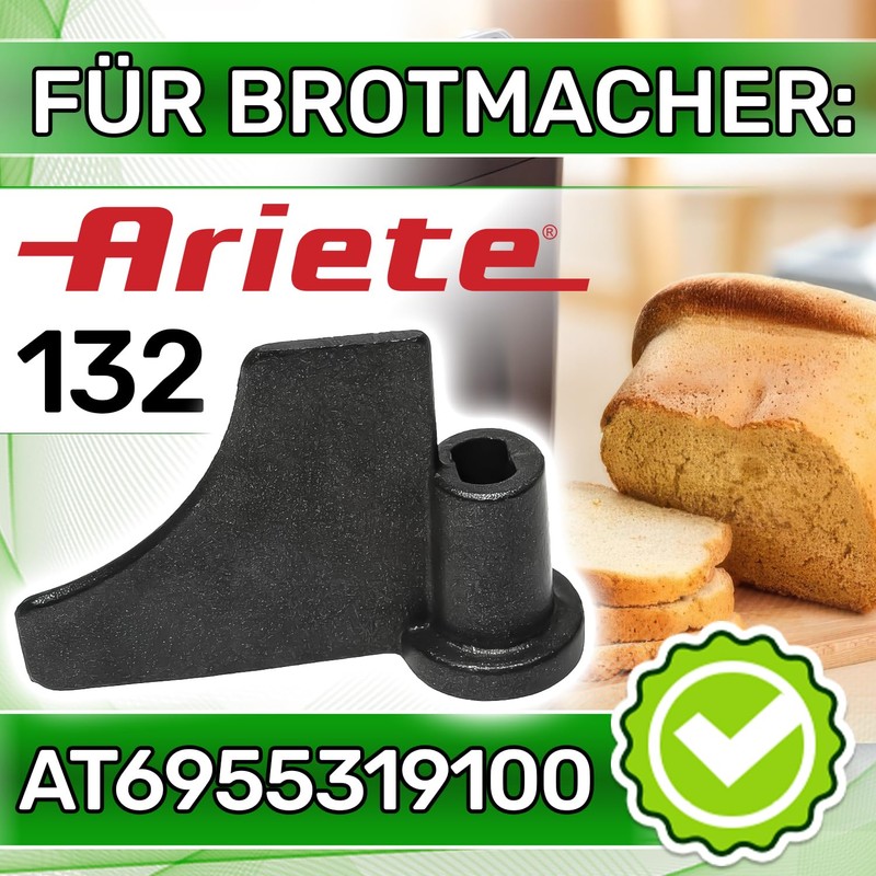 Dough Hook Bread Maker with Original Code AT6955319100 for Ariete