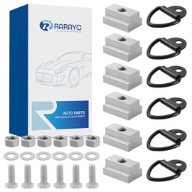 RARAYC 6 PCS Bed Rail Accessories Stainless Steel for Toyota Tacoma & Toyota Tundra