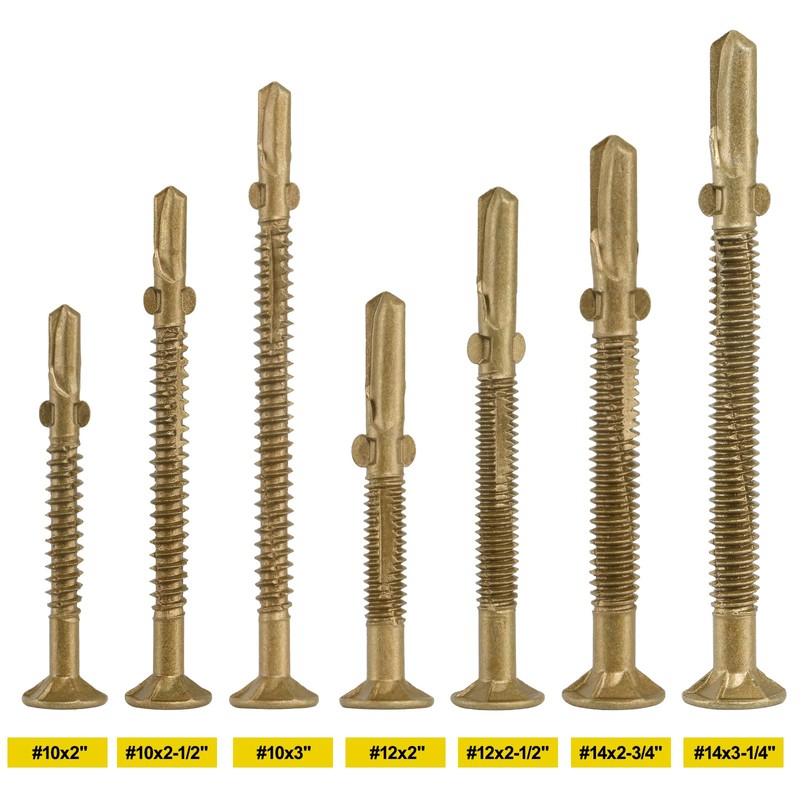 FMhotu #10 x 2 Trailer Deck Screws, Self-Tapping Sheet Wood