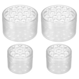 PATIKIL Spiral Flower Stem Holder, 4 Pcs Spiral Stem Holder Small & Large Spiral Ikebana Stem Holder for DIY Flower Vases Decoration, Clear