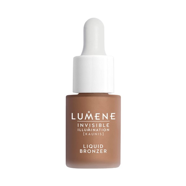 Lumene Invisible Illumination Liquid Bronzer - Skincare Infused Bronzing Drops - Hydrating Makeup for an Everyday Radiant Skin Glow, Summer Glow (0.5 Fl Oz)
