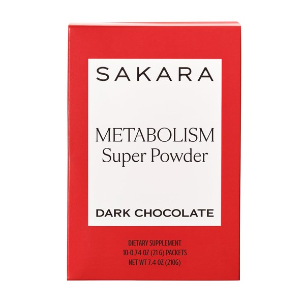 SAKARA Metabolism Super Powder, 10 Servings - Metabolism Drink Powder to Help Digestive Health & Bloating, Digestive Enzymes Supplements for Women, Gut Health Smoothie Mix Supplement