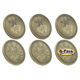 6/Pack Yes No Challenge Coin Bulk Decision Maker Divination Collector's Medallion Souvenir Divination Flip Coin Lucky Metal Coins Party Game Supplies