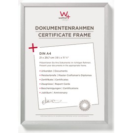 Walther Design AJ130S Chair, picture frame aluminium, 8.25x11.75 inch (21x29.7 cm), silver