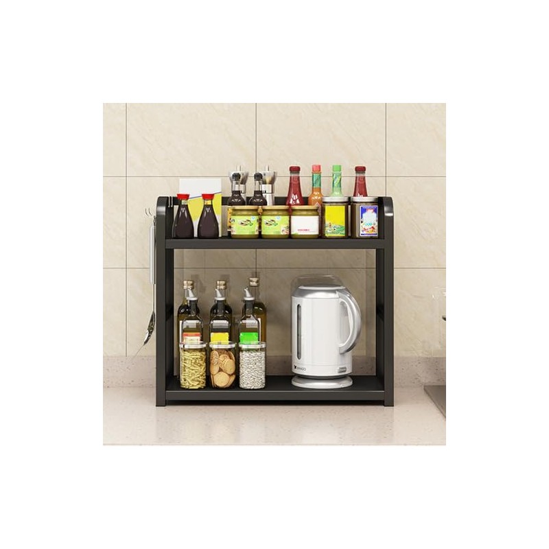Worktop Spice Rack, 2 Tier Kitchen Spice Rack, Kitchen Countertop
