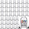 100 Pcs Sublimation Drawstring Bags Bulk White Blank Drawstring Backpacks