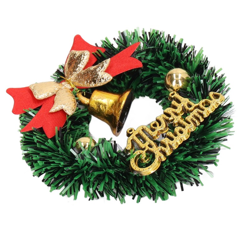 10PCS Dollhouse Christmas Wreaths Simulation Plastic Garland Model for 1/12