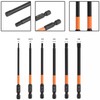 6pcs Assorted Magnetic Allen Key Wrench Drill Bit Attachment Set