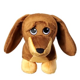 Bauer Spielwaren - Sad Dachshund Dog Cuddly Toy with Sad Look Soft Plush 27 cm Brown (12051)