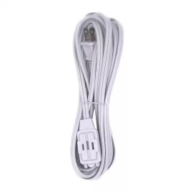 HDX 12 ft. 16/2 Light Duty Indoor Multi-Outlet Extension Cord White