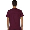 Cherokee Men's V-Neck Top, Wine, Large