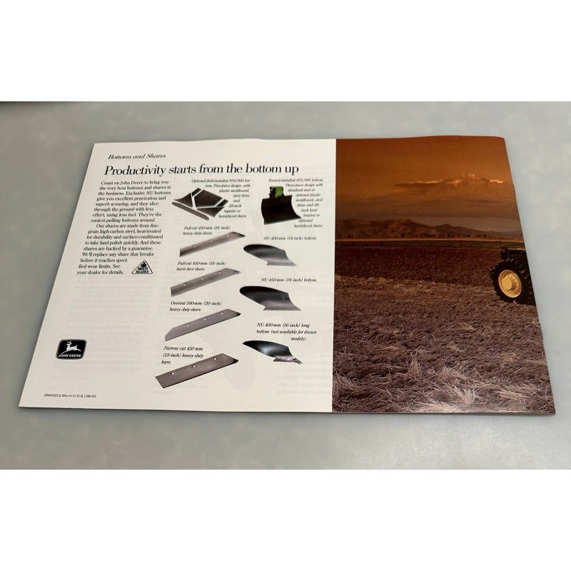 John Deere Moldboard Plows 1996 Brochure