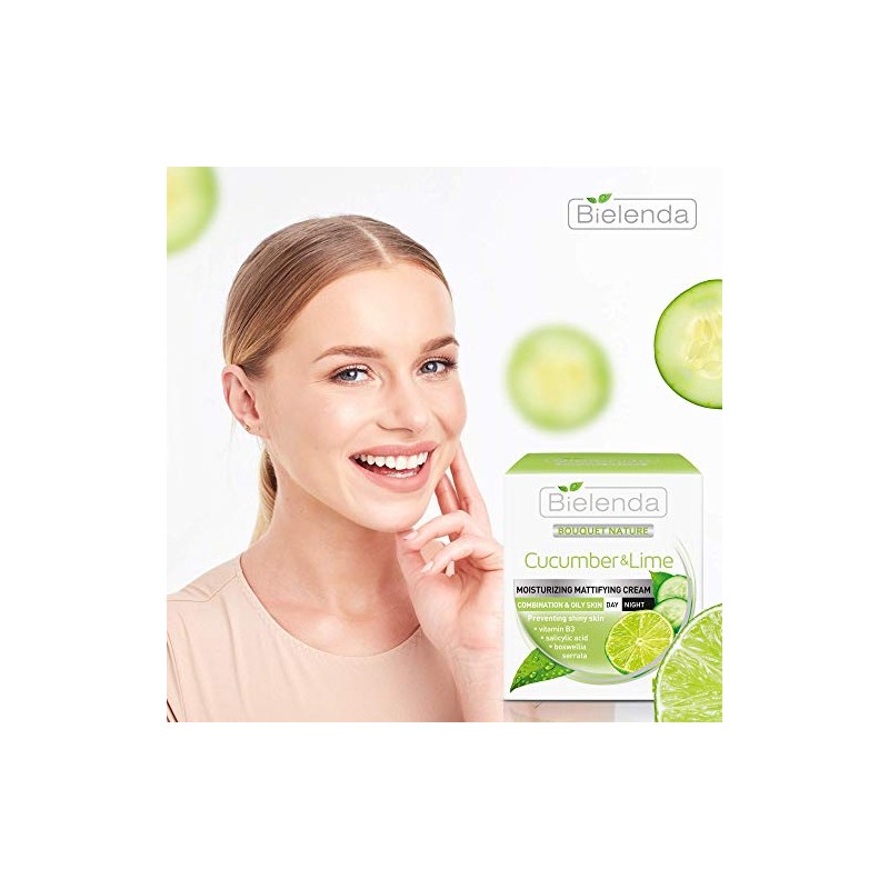Bielenda Bielenda cucumber & lime anti-shine cream day/night 50ml