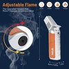 Butane Torch Lighter， Refillable Butane Torch with Safety Lock， Adjustable