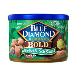Blue Diamond Bold Wasabi & Soy Sauce Almonds 6 oz (Pack of 12)