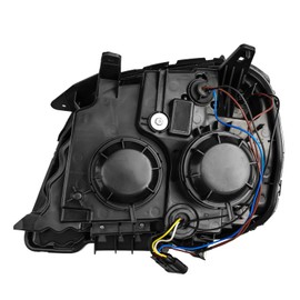 Torchbeam Headlight Assembly, Replacement for Terrain 2016-2017, Bumper Headlamp Black Housing Amber Reflector