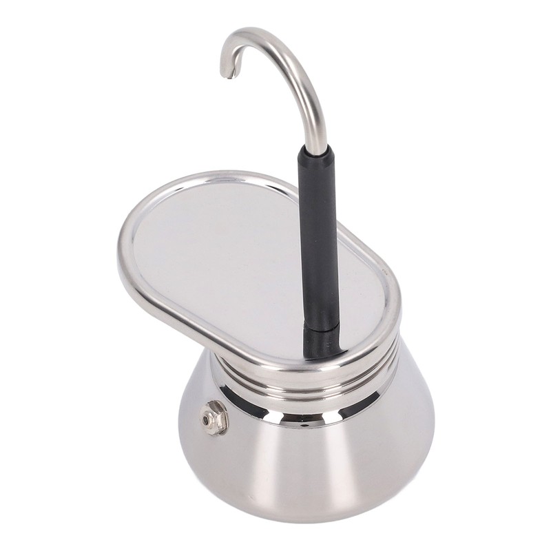 Single Spout Mocha Pot Stainless Steel Lightweight Italian Coffee Maker