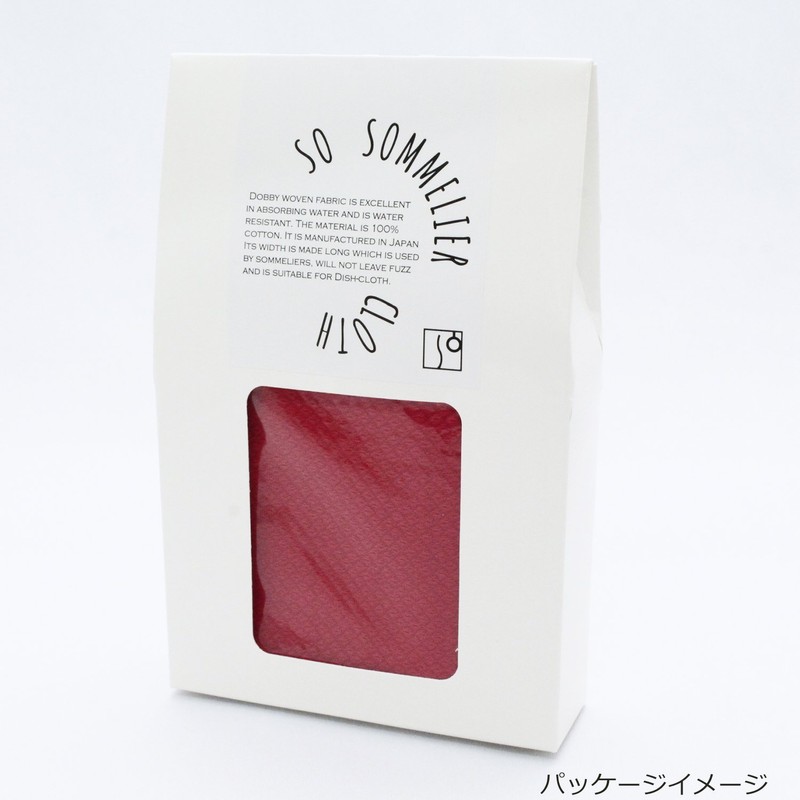 Dish Towel Sommelier Cross, Red, 14.2 x 27.6 inches (36