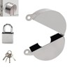 Funnytek Door Handle Lock Cover with Padlock and Keys Door