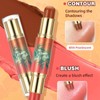 Contouring Stick,Blush Highlighter Stick,Waterproof Contour S-tick That Effortlessly Contours the