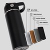 24oz Insulated Stainless Steel Water Bottle, Wide Mouth Double Wall