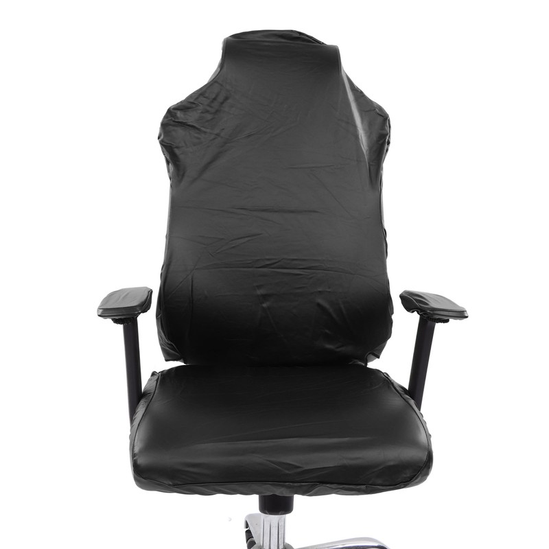 Gaming Chair Covers Comprehensive Protection Stretchable Comfortable Waterproof Black PU