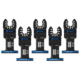 PAYA Multitool Saw Blades Oscillating Professional Blades 44 mm Carbide Saw Blade for Heavy Metals Nails Aluminium Pipes Wood Copper and Other Hard Materials 5-Piece PY227