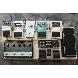 Guitar Effects Pedal Board Wood 2-Tier Platform Stand