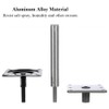 3Pcs Aluminum Alloy Boat Seat Base Set, 360-Degree Swivel Boat