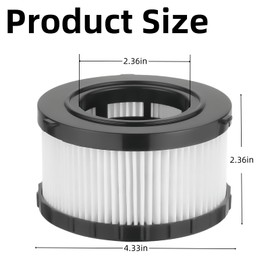 6 Pack DC5151H Replacement HEPA Filter Compatible with DEWALT DC5151H DCV517B DC515 DCV517 Wet Dry Vacuum