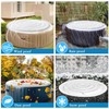 Inflatable Hot Tub Cover Energy Saving Lid for Outdoor Hot