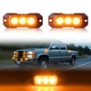 Raryloy LED Emergency Amber Strobe Flashing Grille Strobe Lights for