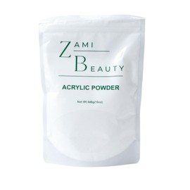 Zami Beauty Polvo Acrilico 16 Onzas traslucido (CLEAR) y Cover Rosado (PINK COVER) USO PROFESIONAL Manicuris Cubana (Clear)