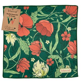 WESERWEF Design Microfiber Glasses Cleaning Cloth, Premium Cleaning Cloths for Lens, Screens, Tablets, Spectacles, 12" x 12", Ultra-Soft & Scratch-Free (garden)