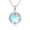 HUKKUN Mermaid/Celtic/Paw/Tree of life Necklace for Girls Sterling Silver Abalone