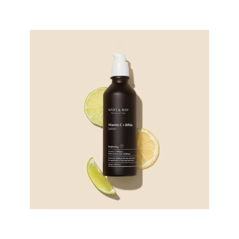 Mary&may Vitamin C + Bifida Lotion Crema Liviana Iluminado Momento