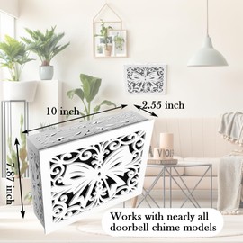 Doorbell Chime Cover Box Only Bow Designed Modern Home Decor Wooden Chime Box as House Warming Gifts New Home Idea