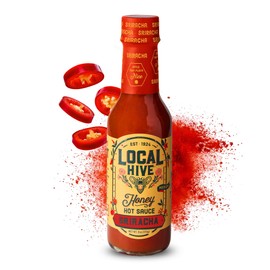Local Hive Sriracha Honey Hot Sauce – 6oz, Sweet & Spicy, Natural Raw Honey with Sriracha Pepper Sauce for Dipping, Tacos, BBQ, Grilling, and Cooking