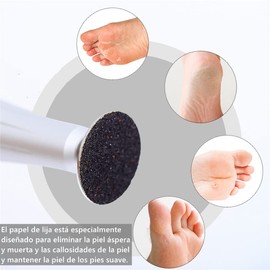 TUMYS 100 Discos de Papel de Lija de Repuesto, 25mm, Discos de Lija en Grano 180, Accesorios para el Cuidado de los Pies para Limas Eléctricas para Pies, Herramienta de Eliminación de Callos de Piel dura de Repuesto