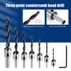 Countersink Drill Bit with Countersink 8 Pieces Countersink Drilling Bit